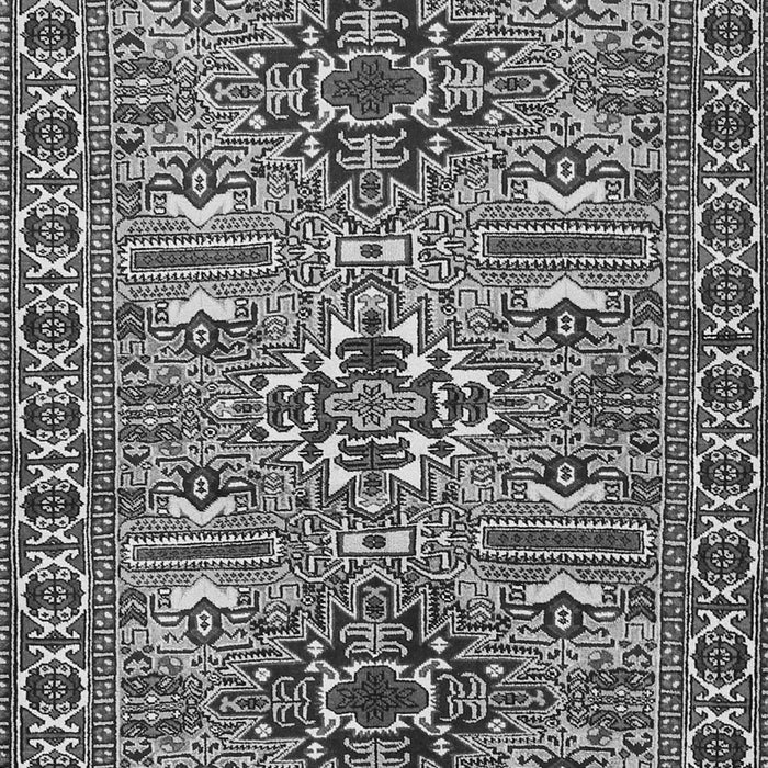 Serging Thickness of Machine Washable Persian Gray Traditional Rug, wshtr2349gry