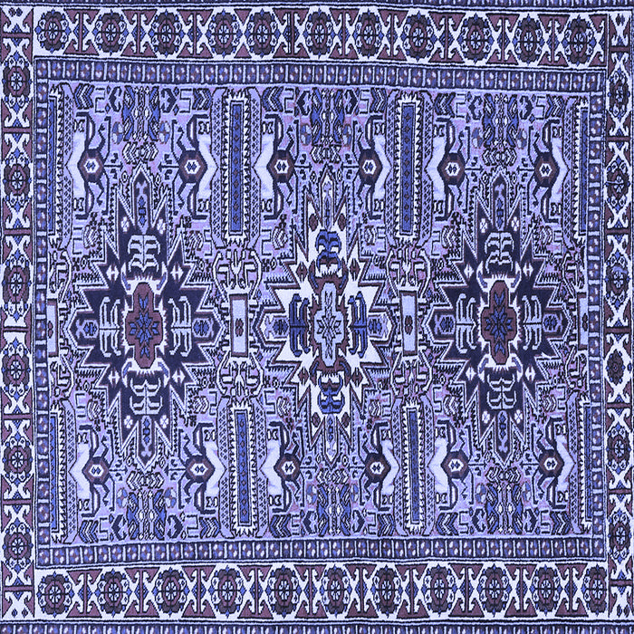 Square Persian Blue Traditional Rug, tr2349blu