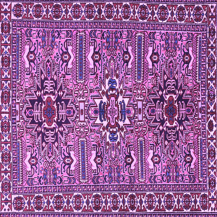 Square Persian Purple Traditional Rug, tr2349pur