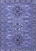 Machine Washable Persian Blue Traditional Rug, wshtr2349blu