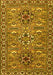 Machine Washable Persian Yellow Traditional Rug, wshtr2349yw