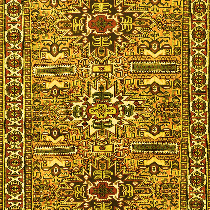 Machine Washable Persian Yellow Traditional Rug, wshtr2349yw