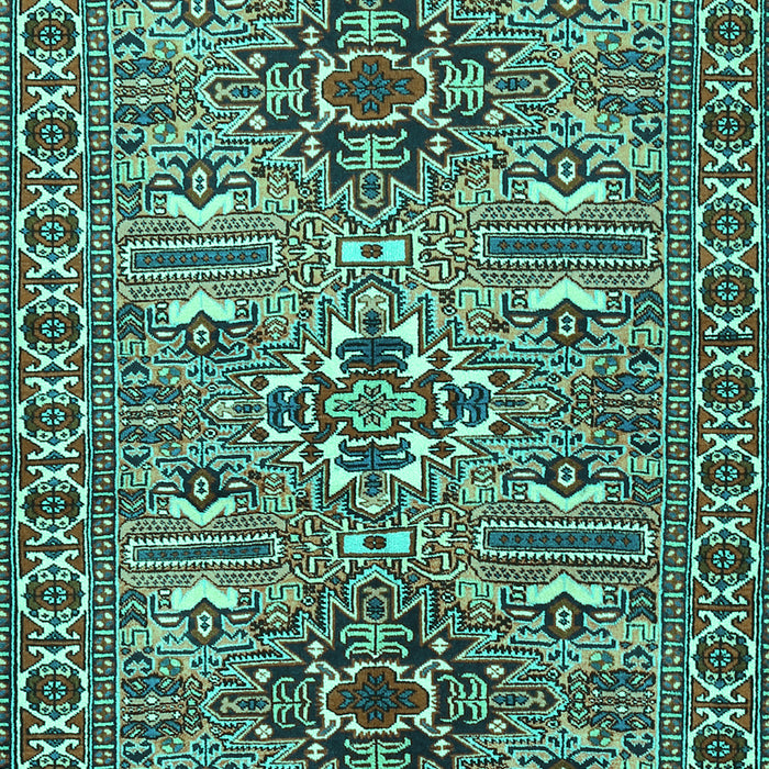 Machine Washable Persian Turquoise Traditional Area Rugs, wshtr2349turq