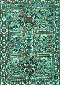 Persian Turquoise Traditional Rug, tr2349turq