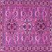 Square Machine Washable Persian Pink Traditional Rug, wshtr2349pnk