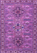 Machine Washable Persian Purple Traditional Area Rugs, wshtr2349pur