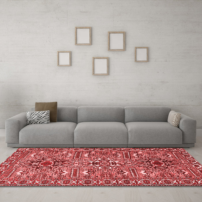 Traditional Red Washable Rugs