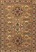 Machine Washable Persian Brown Traditional Rug, wshtr2349brn