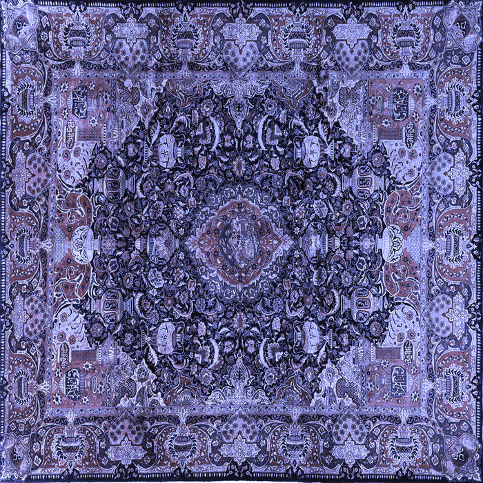 Square Persian Blue Traditional Rug, tr234blu
