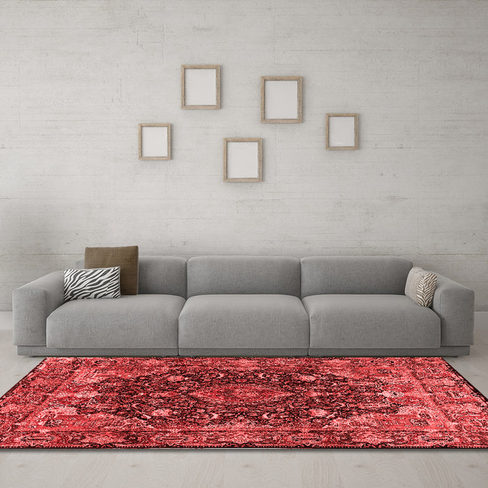 Traditional Red Washable Rugs
