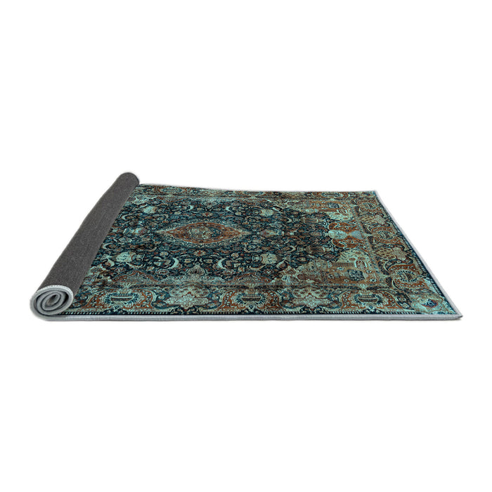 Sideview of Persian Light Blue Traditional Rug, tr234lblu