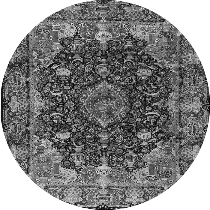 Square Persian Gray Traditional Rug, tr234gry