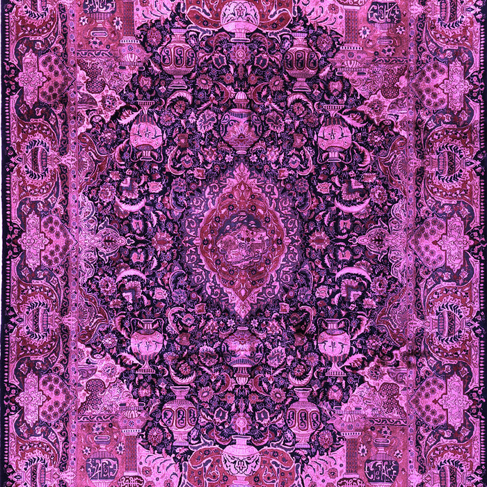 Machine Washable Persian Purple Traditional Area Rugs, wshtr234pur