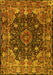 Machine Washable Persian Yellow Traditional Rug, wshtr234yw