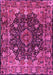 Machine Washable Persian Pink Traditional Rug, wshtr234pnk