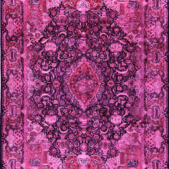 Machine Washable Persian Pink Traditional Rug, wshtr234pnk