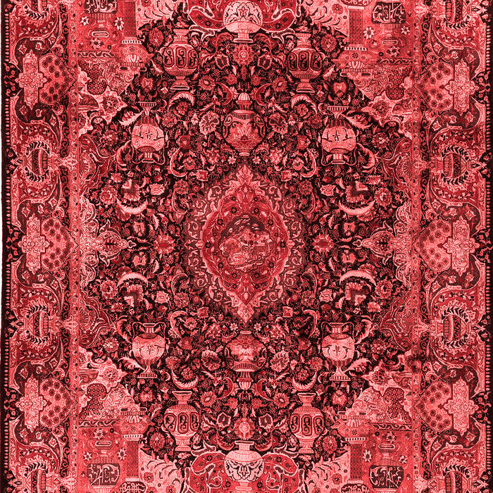 Machine Washable Persian Red Traditional Rug, wshtr234red