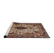 Sideview of Machine Washable Traditional Camel Brown Rug, wshtr235