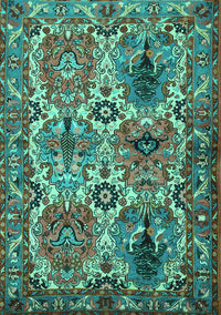 Persian Turquoise Traditional Rug, tr2350turq