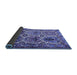 Sideview of Persian Blue Traditional Rug, tr2350blu