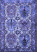 Machine Washable Persian Blue Traditional Rug, wshtr2350blu