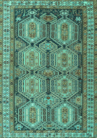 Persian Turquoise Traditional Rug, tr2351turq