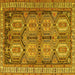 Square Persian Yellow Traditional Rug, tr2351yw