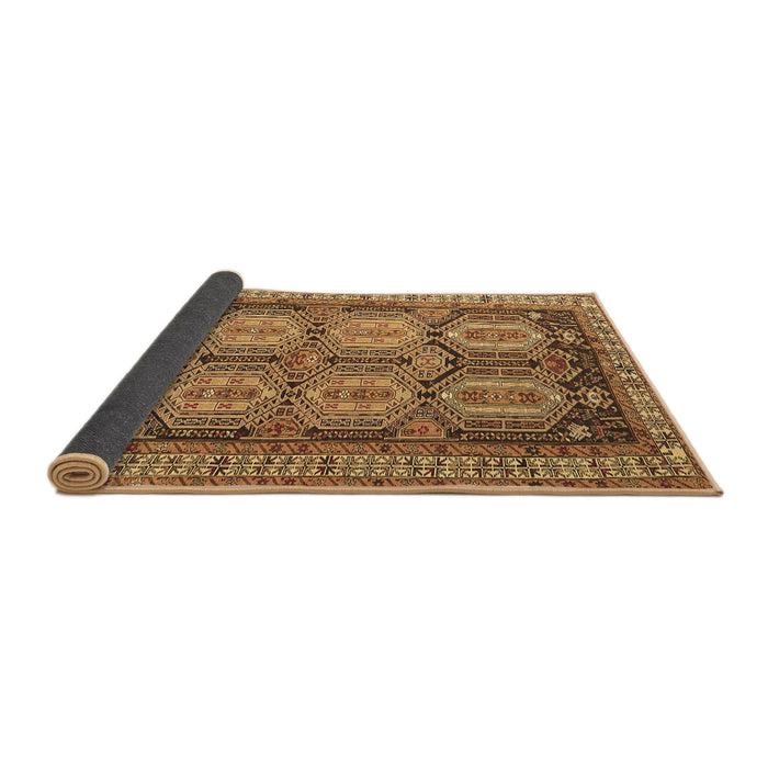 Sideview of Persian Brown Traditional Rug, tr2351brn
