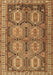 Machine Washable Persian Brown Traditional Rug, wshtr2351brn