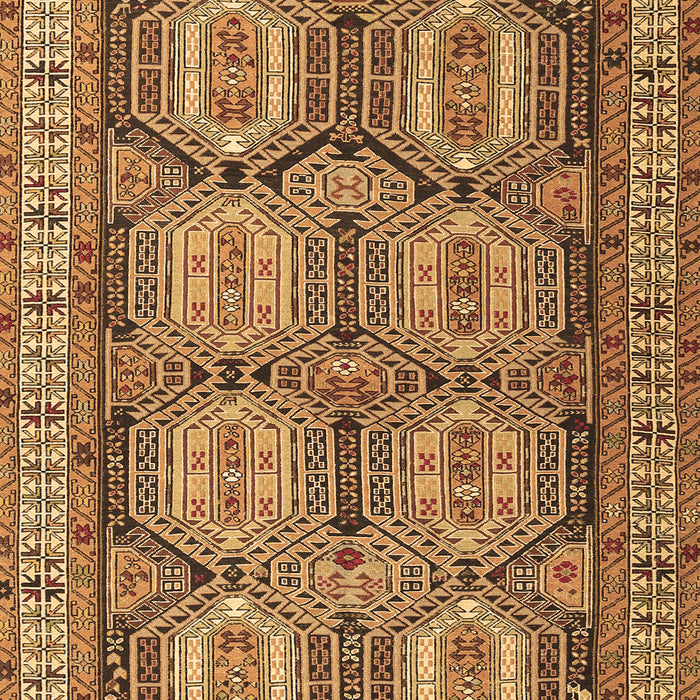 Machine Washable Persian Brown Traditional Rug, wshtr2351brn