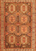 Serging Thickness of Machine Washable Persian Orange Traditional Area Rugs, wshtr2351org