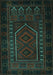 Machine Washable Persian Turquoise Traditional Area Rugs, wshtr2352turq