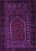 Machine Washable Persian Purple Traditional Area Rugs, wshtr2352pur