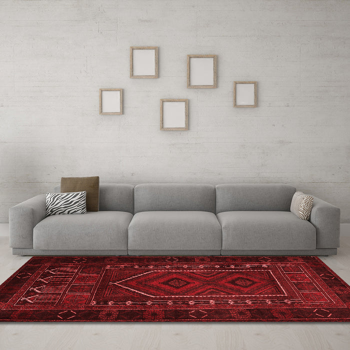 Traditional Red Washable Rugs