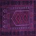 Square Machine Washable Persian Purple Traditional Area Rugs, wshtr2352pur