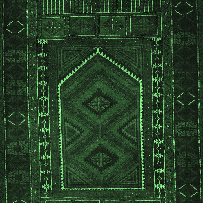 Machine Washable Persian Emerald Green Traditional Area Rugs, wshtr2352emgrn