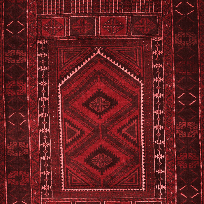 Machine Washable Persian Red Traditional Rug, wshtr2352red