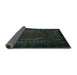 Sideview of Persian Turquoise Traditional Rug, tr2352turq