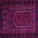 Square Machine Washable Persian Pink Traditional Rug, wshtr2352pnk