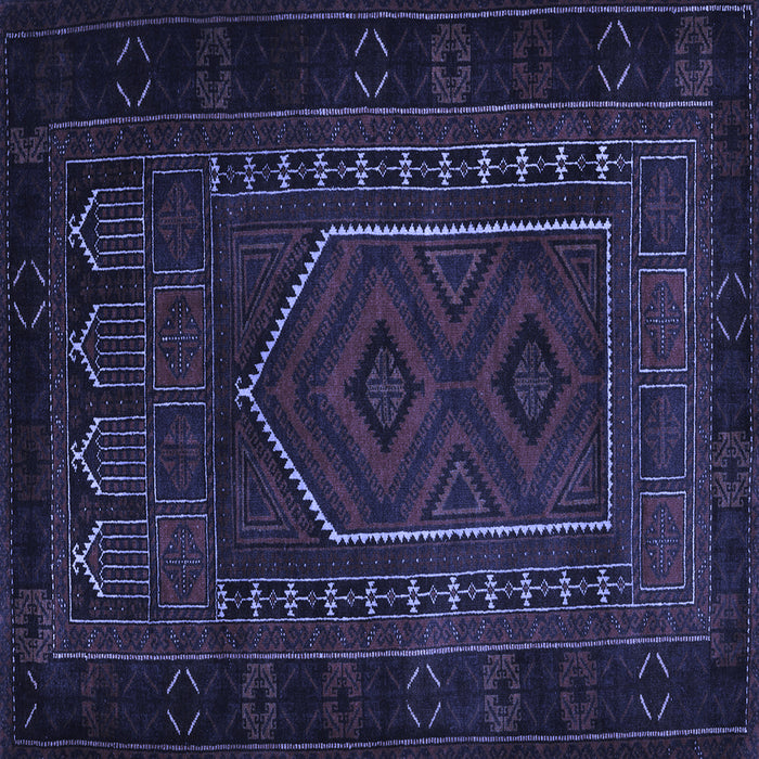 Square Persian Blue Traditional Rug, tr2352blu