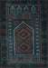 Machine Washable Persian Light Blue Traditional Rug, wshtr2352lblu