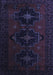 Machine Washable Persian Blue Traditional Rug, wshtr2353blu