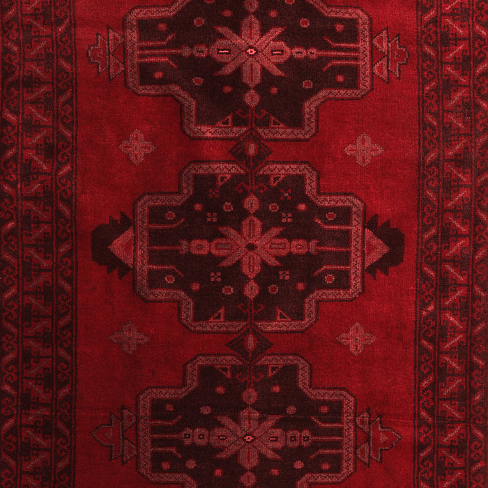 Machine Washable Persian Red Traditional Rug, wshtr2353red