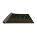 Sideview of Persian Turquoise Traditional Rug, tr2353turq