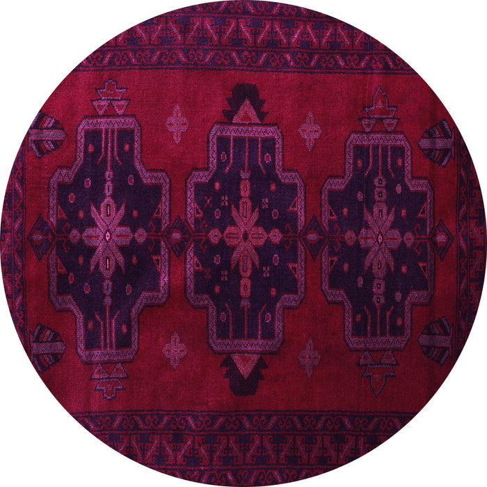 Round Persian Pink Traditional Rug, tr2353pnk
