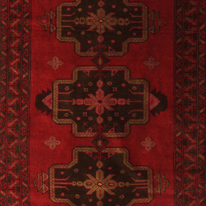 Serging Thickness of Machine Washable Persian Orange Traditional Area Rugs, wshtr2353org