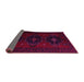 Sideview of Persian Pink Traditional Rug, tr2353pnk