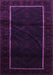 Machine Washable Persian Purple Traditional Area Rugs, wshtr2354pur