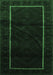 Machine Washable Persian Emerald Green Traditional Area Rugs, wshtr2354emgrn