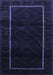 Machine Washable Persian Blue Traditional Rug, wshtr2354blu